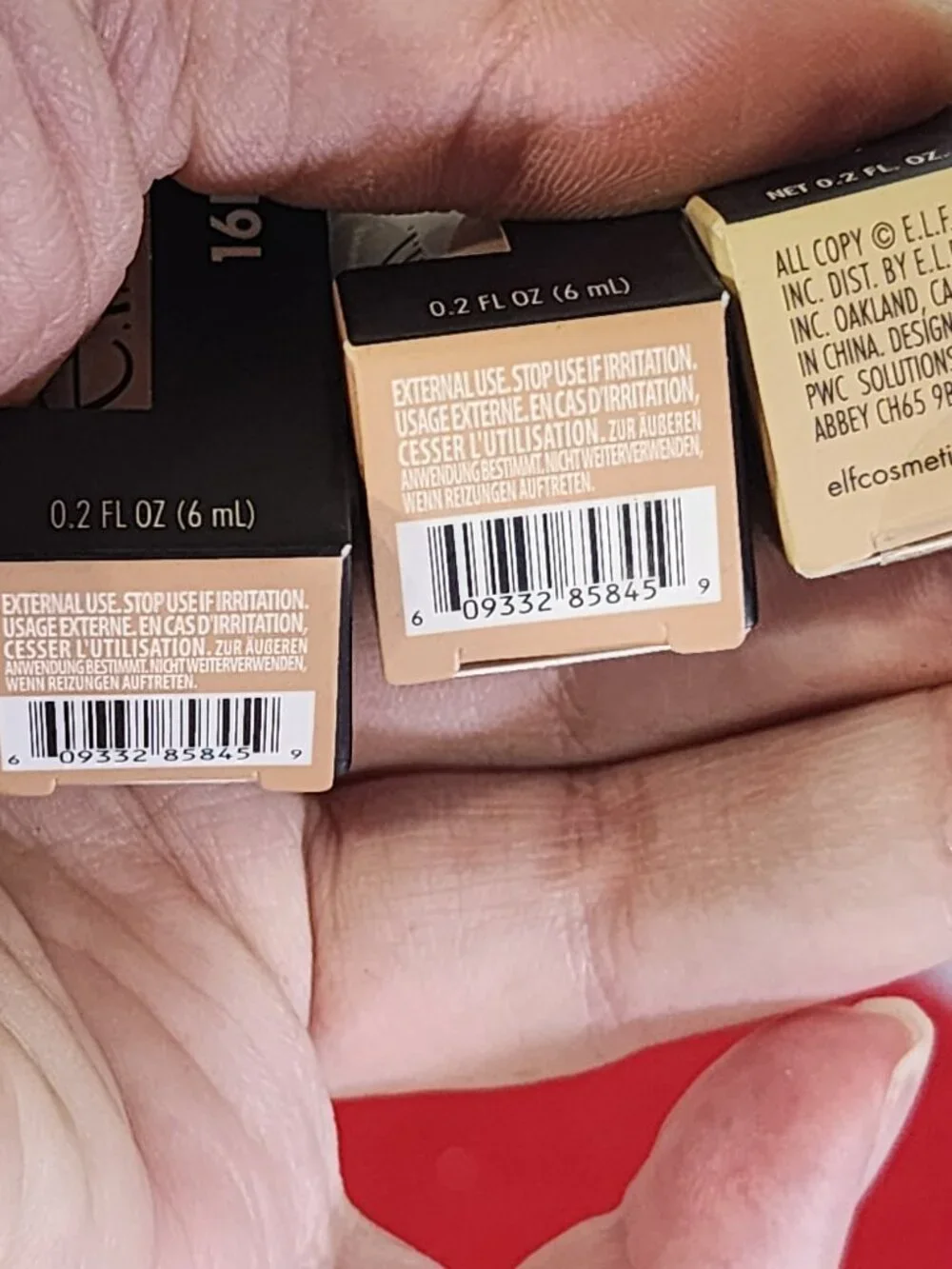 E.L.F. 16HR Camo Concealer .2fl oz. Full Coverage Matte Finish Light Peach 3CT